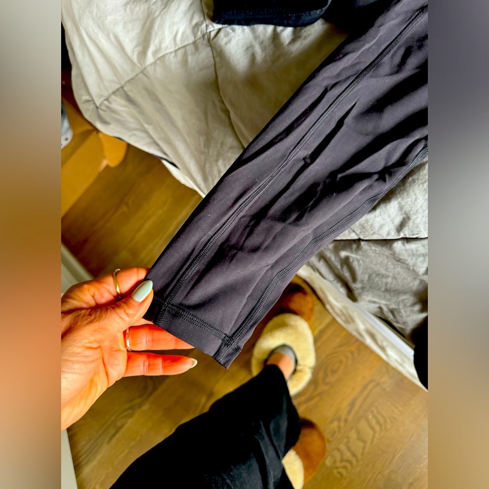 Lululemon wundertrain black leggings size 6. Tag removed.